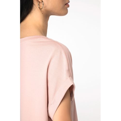T-shirt écoresponsable manches à revers femme - 5