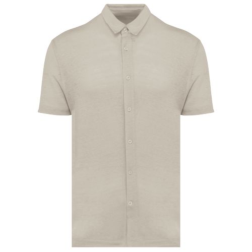 Chemise à manches courtes en lin homme - 8