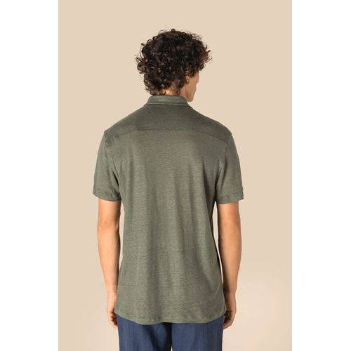 Chemise à manches courtes en lin homme - 4