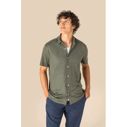Chemise à manches courtes en lin homme - 3