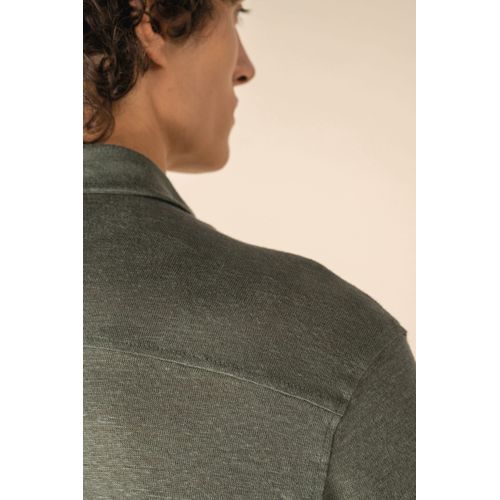Chemise à manches courtes en lin homme - 6