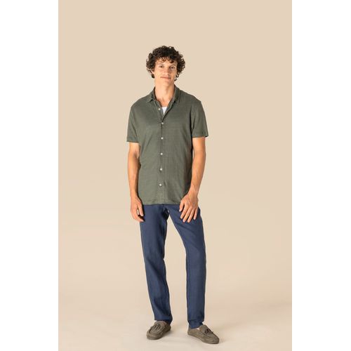 Chemise à manches courtes en lin homme - 2