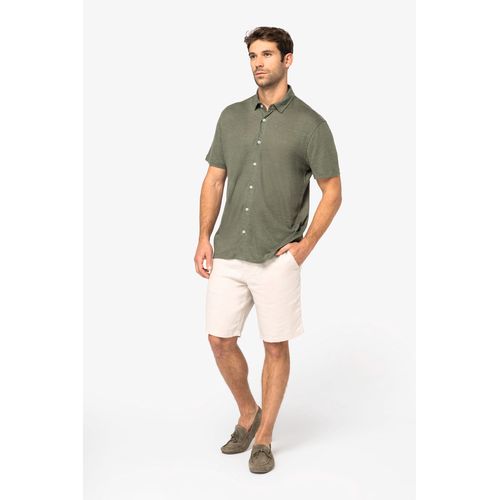 Chemise à manches courtes en lin homme - 2