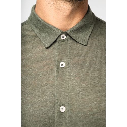 Chemise à manches courtes en lin homme - 5