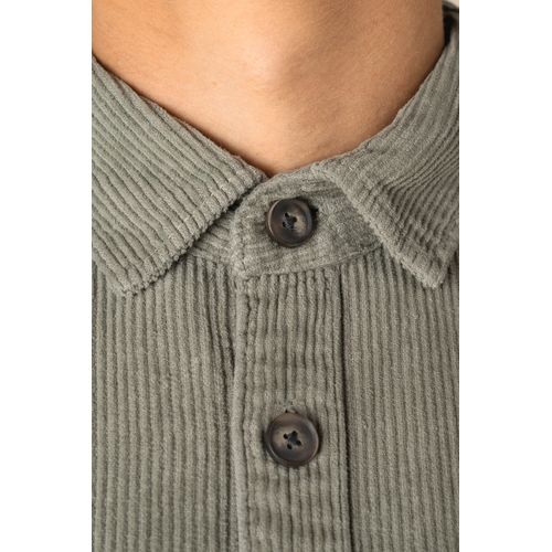 Surchemise écoresponsable délavée en velours côtelé homme - 6