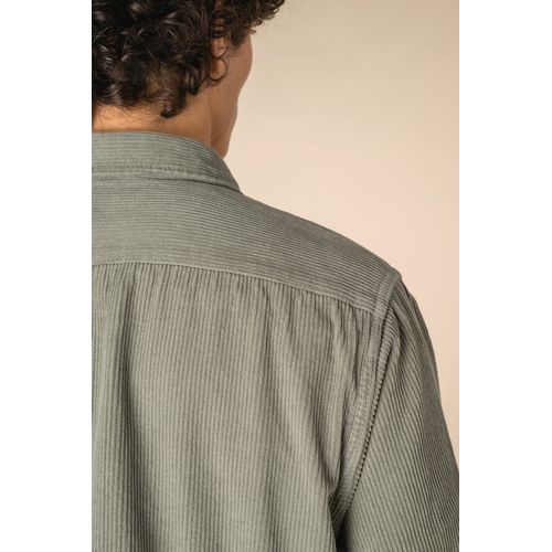 Surchemise écoresponsable délavée en velours côtelé homme - 5