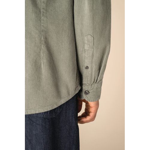 Surchemise écoresponsable délavée en velours côtelé homme - 7