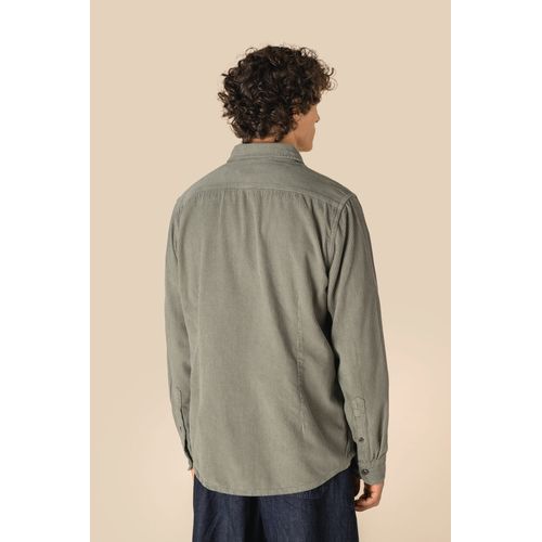 Surchemise écoresponsable délavée en velours côtelé homme - 4