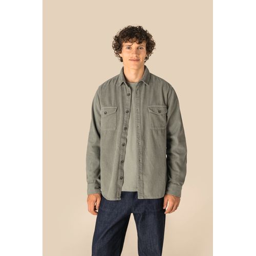 Surchemise écoresponsable délavée en velours côtelé homme - 1