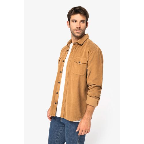 Surchemise écoresponsable délavée en velours côtelé homme - 3