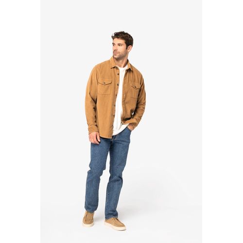 Surchemise écoresponsable délavée en velours côtelé homme - 2