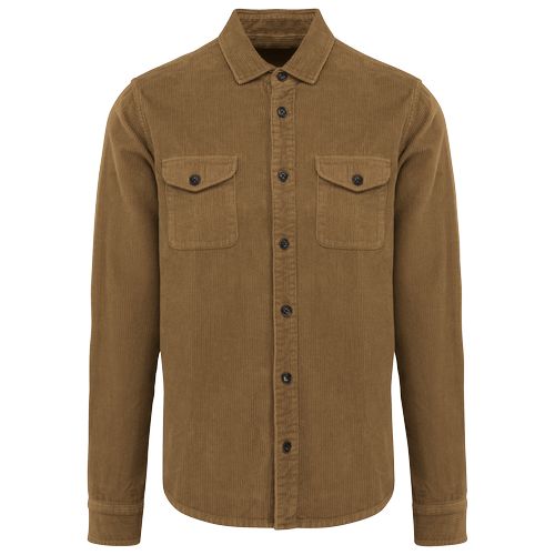 Surchemise écoresponsable délavée en velours côtelé homme - 9