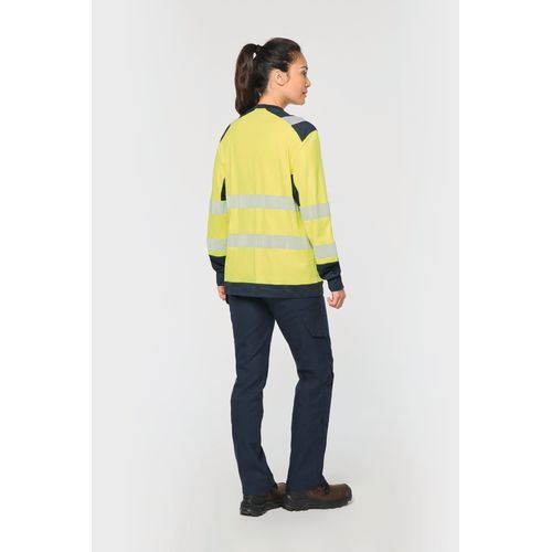 T-shirt de sécurité recyclé col rond manches longues unisexe thumbnail 12