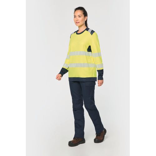 T-shirt de sécurité recyclé col rond manches longues unisexe thumbnail 13