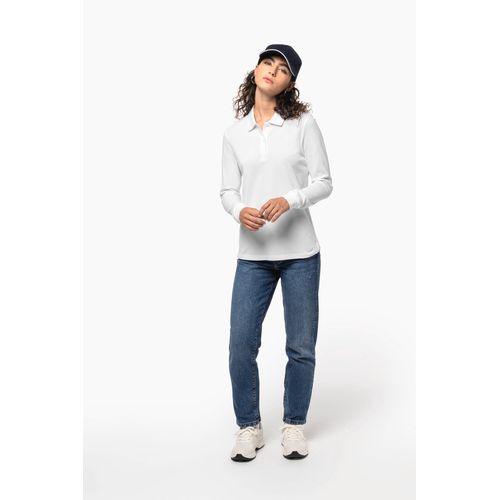 Polo piqué manches longues Bio180 femme - 9