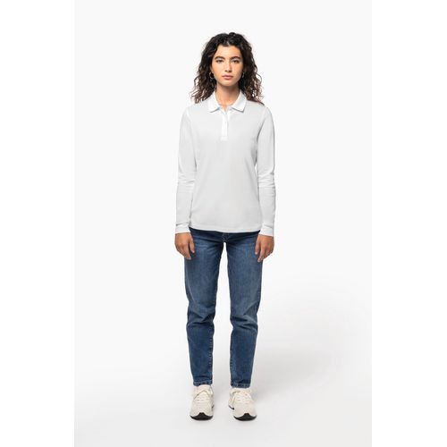 Polo piqué manches longues Bio180 femme - 5