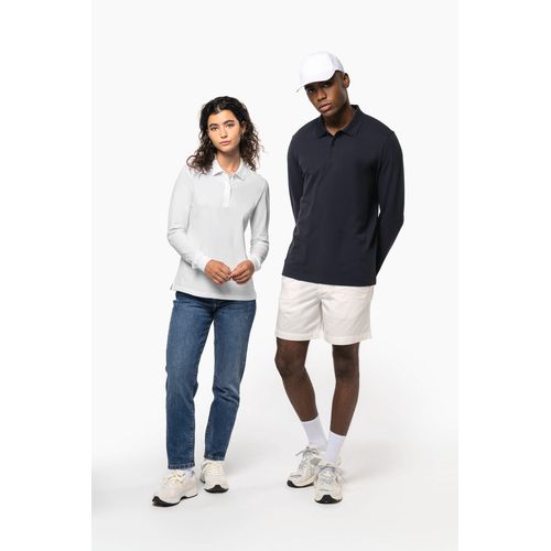 Polo piqué manches longues Bio180 femme - 7