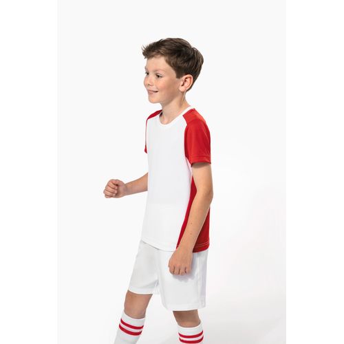 T-shirt de sport écoresponsable bicolore enfant