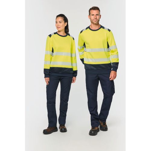Sweat-shirt de sécurité recyclé col rond unisexe - 1