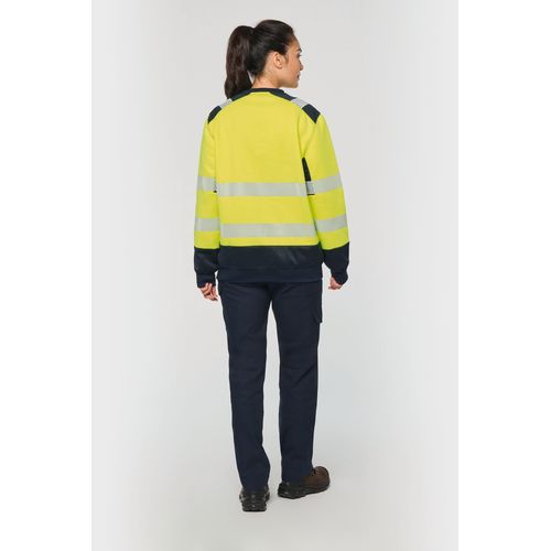 Sweat-shirt de sécurité recyclé col rond unisexe thumbnail 5