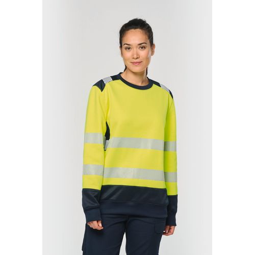 Sweat-shirt de sécurité recyclé col rond unisexe thumbnail 4