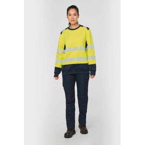 Sweat-shirt de sécurité recyclé col rond unisexe thumbnail 6