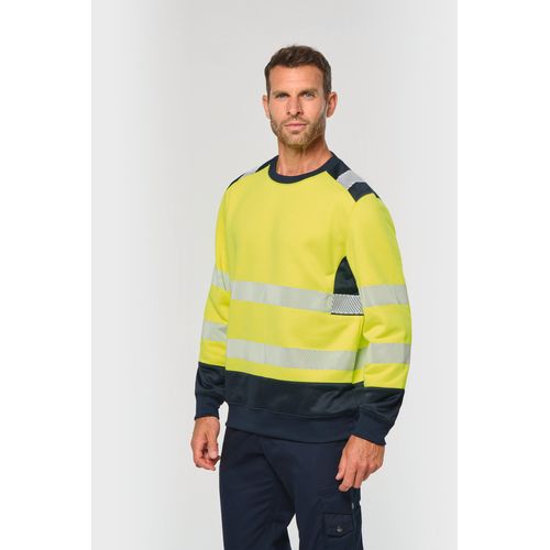 Sweat-shirt de sécurité recyclé col rond unisexe - 2