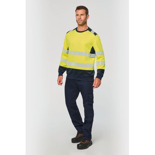 Sweat-shirt de sécurité recyclé col rond unisexe - 3