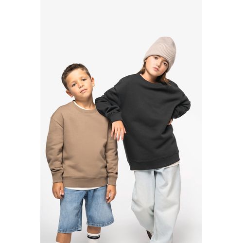 Sweat-shirt écoresponsable à col rond oversize enfant - 1