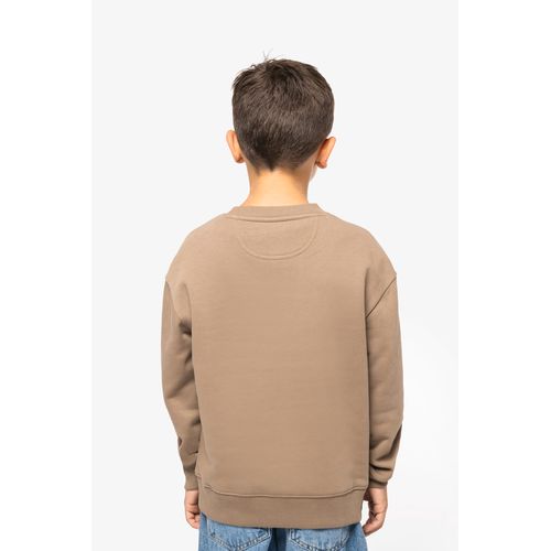 Sweat-shirt écoresponsable à col rond oversize enfant - 4