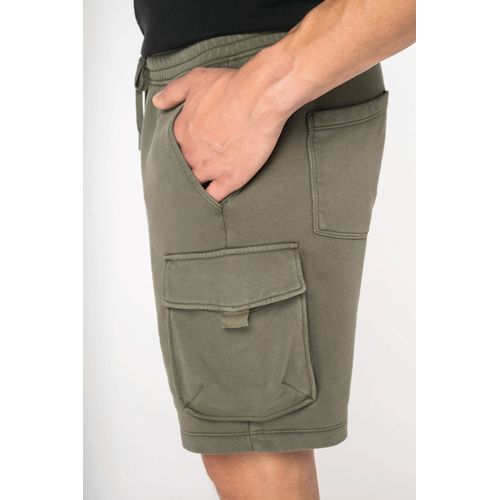 Short cargo écoresponsable délavé French Terry homme - 3