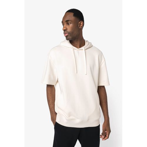 Sweat-shirt écoresponsable à capuche à épaules tombantes manches courtes French Terry unisexe - 3