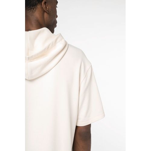 Sweat-shirt écoresponsable à capuche à épaules tombantes manches courtes French Terry unisexe thumbnail 6