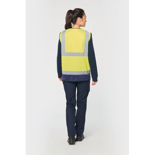 Gilet de sécurité haute visibilité recyclé avec zip unisexe thumbnail 13