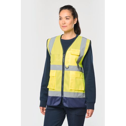 Gilet de sécurité haute visibilité recyclé avec zip unisexe thumbnail 11