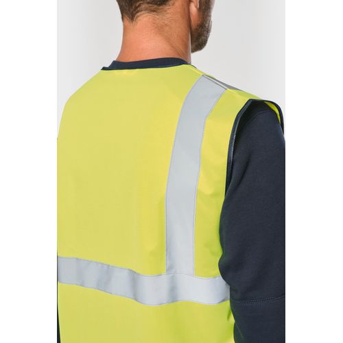 Gilet de sécurité haute visibilité recyclé avec zip unisexe thumbnail 8