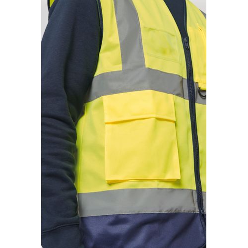 Gilet de sécurité haute visibilité recyclé avec zip unisexe thumbnail 9