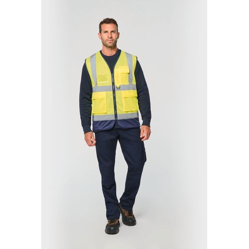 Gilet de sécurité haute visibilité recyclé avec zip unisexe thumbnail 5