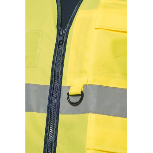 Gilet de sécurité haute visibilité recyclé avec zip unisexe - 10