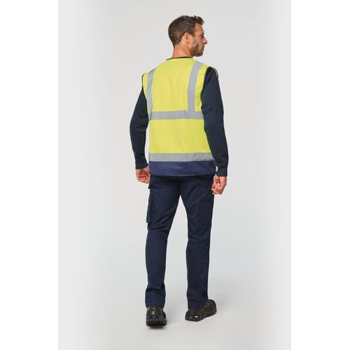 Gilet de sécurité haute visibilité recyclé avec zip unisexe - 3