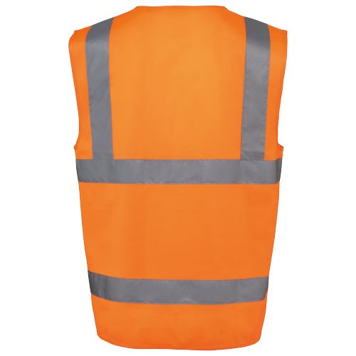Gilet de sécurité haute visibilité recyclé avec zip unisexe - 14