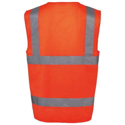 Gilet de sécurité haute visibilité recyclé avec zip unisexe thumbnail 15