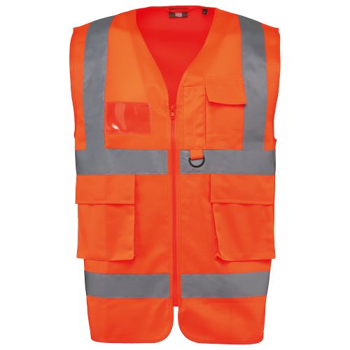 Gilet de sécurité haute visibilité recyclé avec zip unisexe thumbnail 14