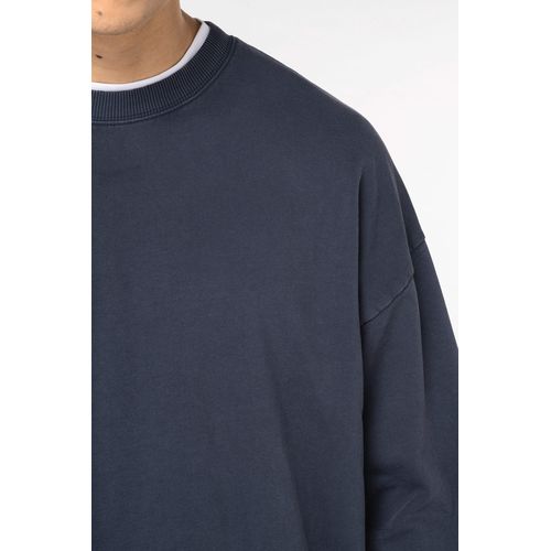 Sweat-shirt écoresponsable à col rond délavé oversize unisexe - 9