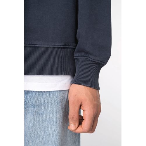 Sweat-shirt écoresponsable à col rond délavé oversize unisexe - 8