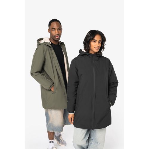 Veste écoresponsable imperméable doublée en sherpa unisexe - 1