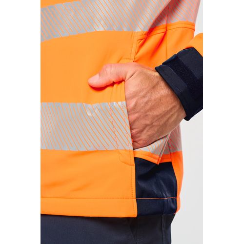 Veste softshell de sécurité recyclée avec manches détachables unisexe thumbnail 7