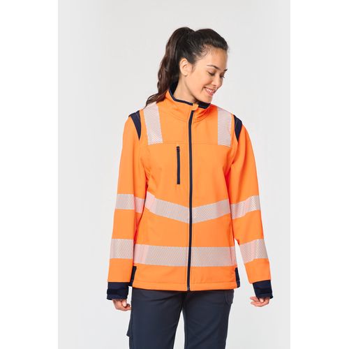Veste softshell de sécurité recyclée avec manches détachables unisexe thumbnail 12