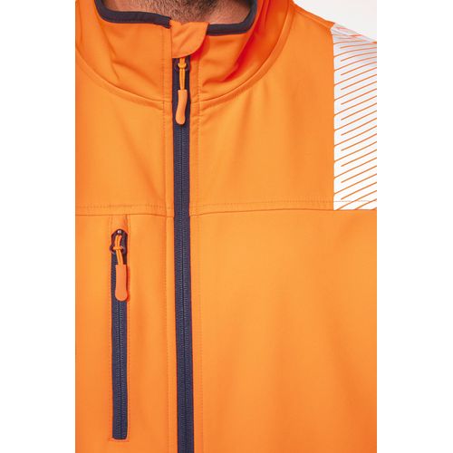 Veste softshell de sécurité recyclée avec manches détachables unisexe thumbnail 10