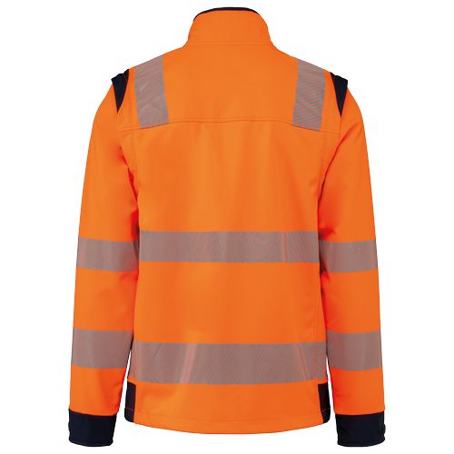 Veste softshell de sécurité recyclée avec manches détachables unisexe thumbnail 14